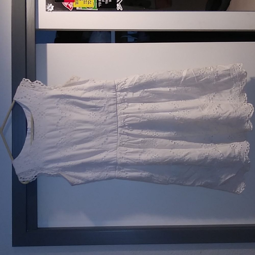 White eyelet dress
